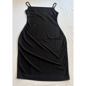 VTG MRT 1030 Women's Size M Black Mini Slip Dress Little Black Dress LBD